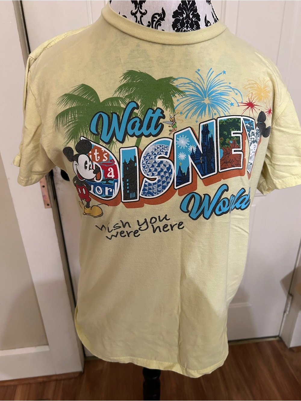 Disney Yellow Mickey 'Walt Disney World' Graphic Tee